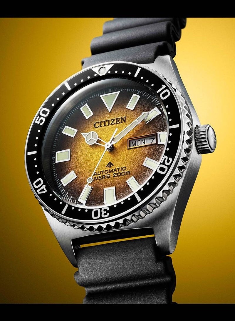 CITIZEN Promaster 200M Automatic Rubber Strap Men's Watch NY0120-01X - Image 3