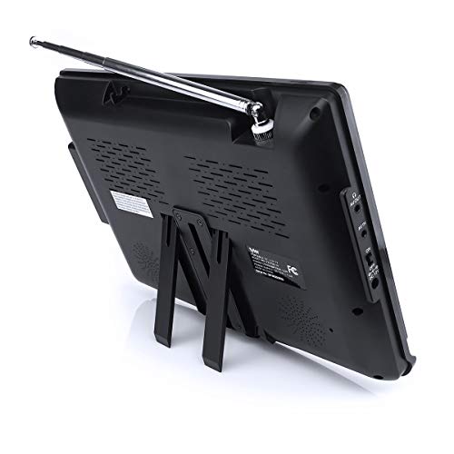tyler تلفاز تايلر TTV706 10 بوصة محمول بشاشة عريضة 1080P LCD مع هوائيات قابلة للفصل، HDMI، USB، RCA، راديو FM، مو tuner رقمي مدمج، مدخلات AV، AC/DC، (3) هوائيات، وجهاز تحكم عن بعد - Image 5