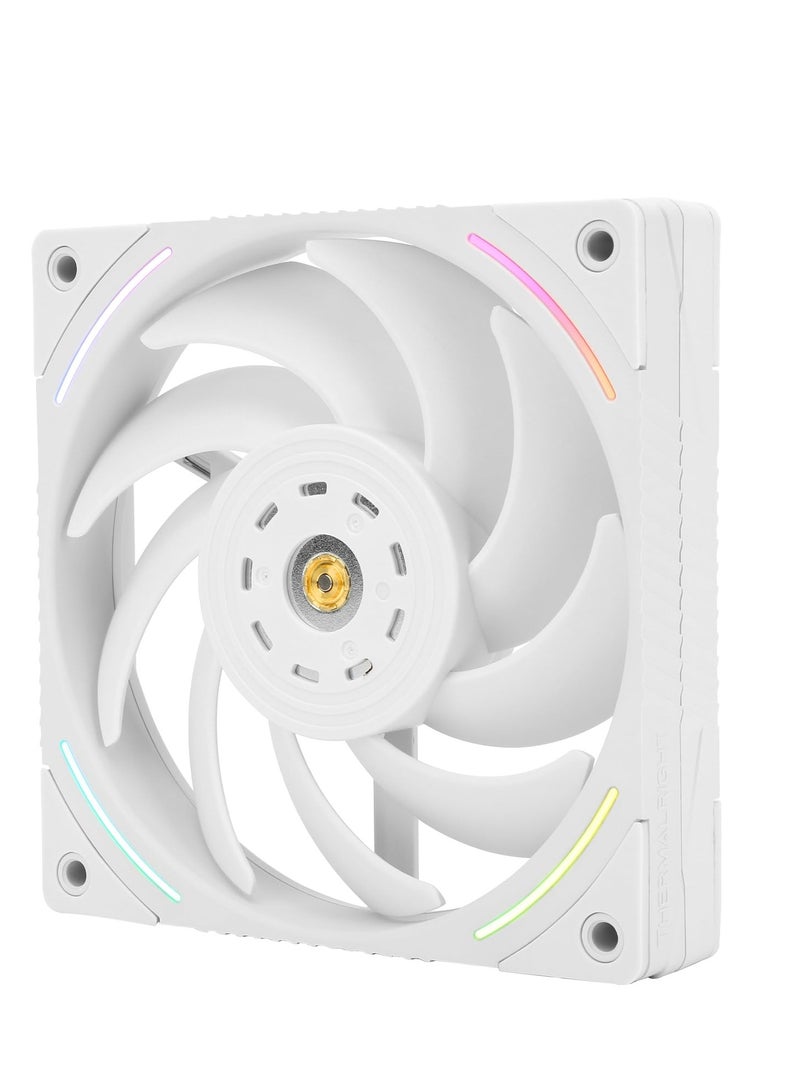 Thermalright TL-K12W, Computer Case Fan,High Performance 120mm PWM Cooler Fan,PC PWM Silent Fan with 2150RPM Speed, White CPU Cooling Fan - Image 1