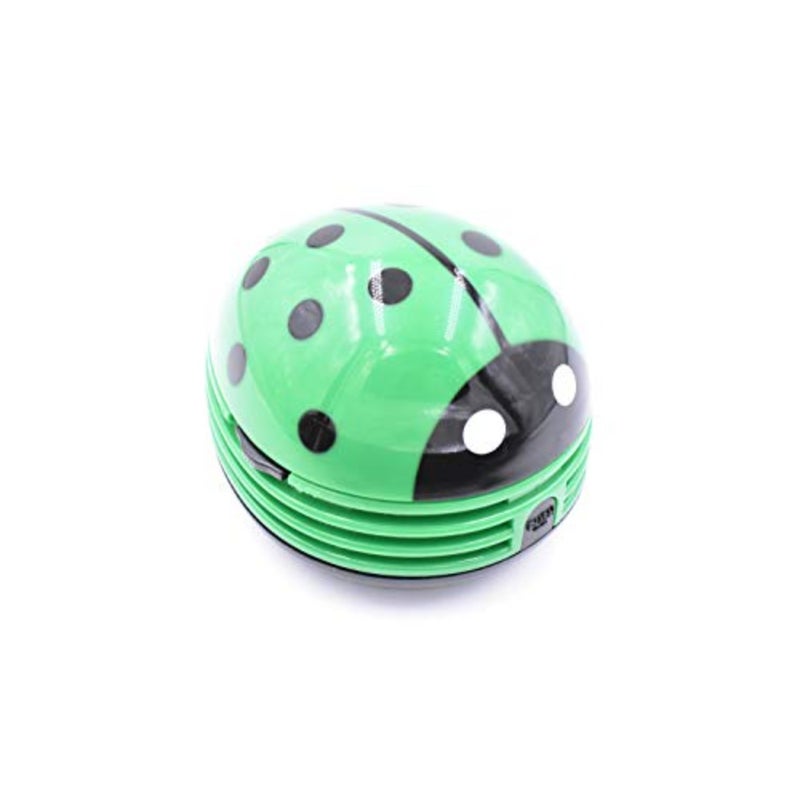 Green Beetle Shaped Portable Corner Desk Table Top Vacuum Cleaner Mini Cute Vacuum Cleaner Dust Sweeper - Image 1