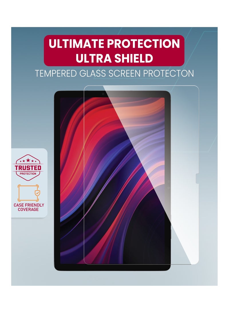 Moxedo Ultra Shield Tempered Glass Screen Protector HD Clear 9H Hardness Micro Curved Edges with Installation Guide Compatible with Samsung Tab S9 FE Plus - Image 4