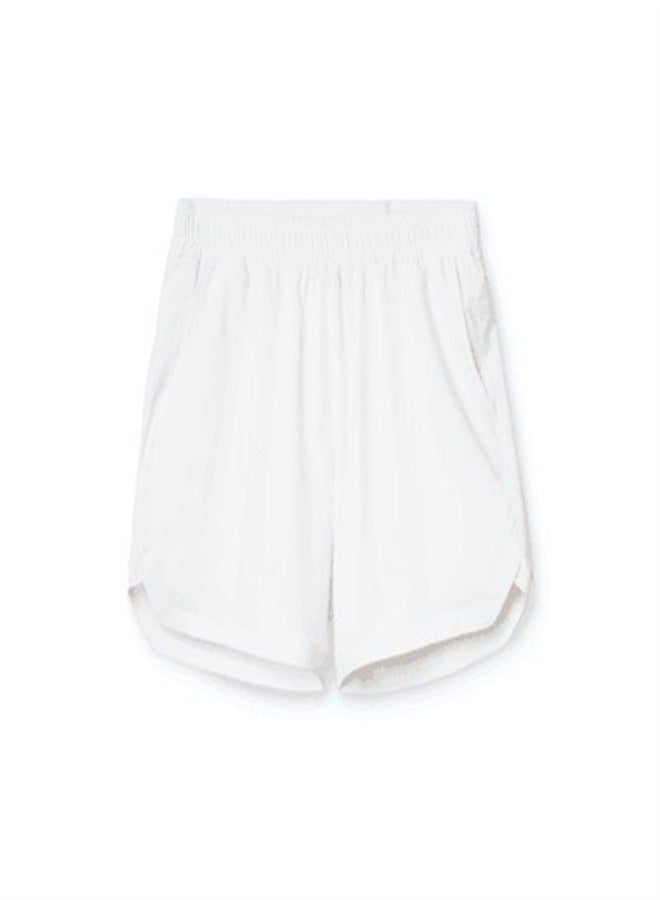 Loquat Men's Single-Layer Breathable And Quick Drying Shorts White  - Image 3