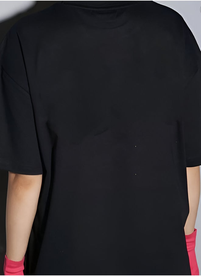 Kotty Graphic Print Short Sleeve Oversized T-Shirt  - Image 4