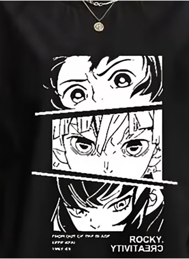 Kotty Graphic Print Short Sleeve Oversized T-Shirt  - Image 2
