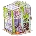 Insgen Miniature Flower House Kit Bookshelf Decor 3D Wooden Puzzle DIY Flower Dollhouse Booknook Making Kits with Furniture for Adults and Teenagers - Image 2