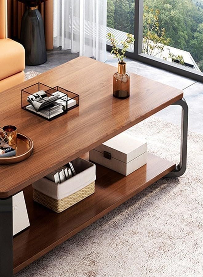 DubaiGallery Side table light luxury small  table European style small coffee table modern creative Nordic double layer coffee table - Image 3