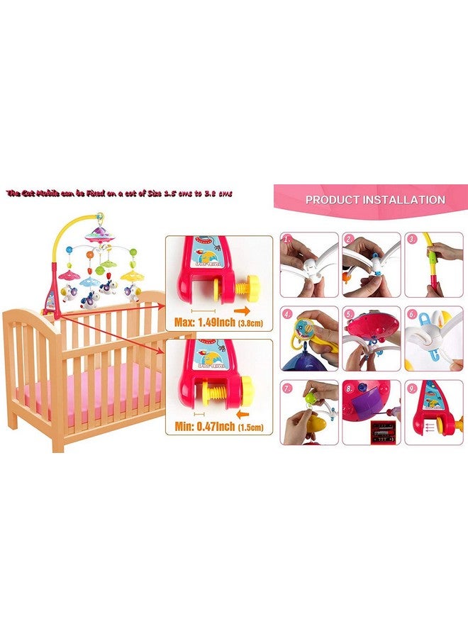 Magicwand Remote Controlled Baby Bed Musical Cot Rotating Projection Toy, 100% Safe & Non-Toxic - Image 3