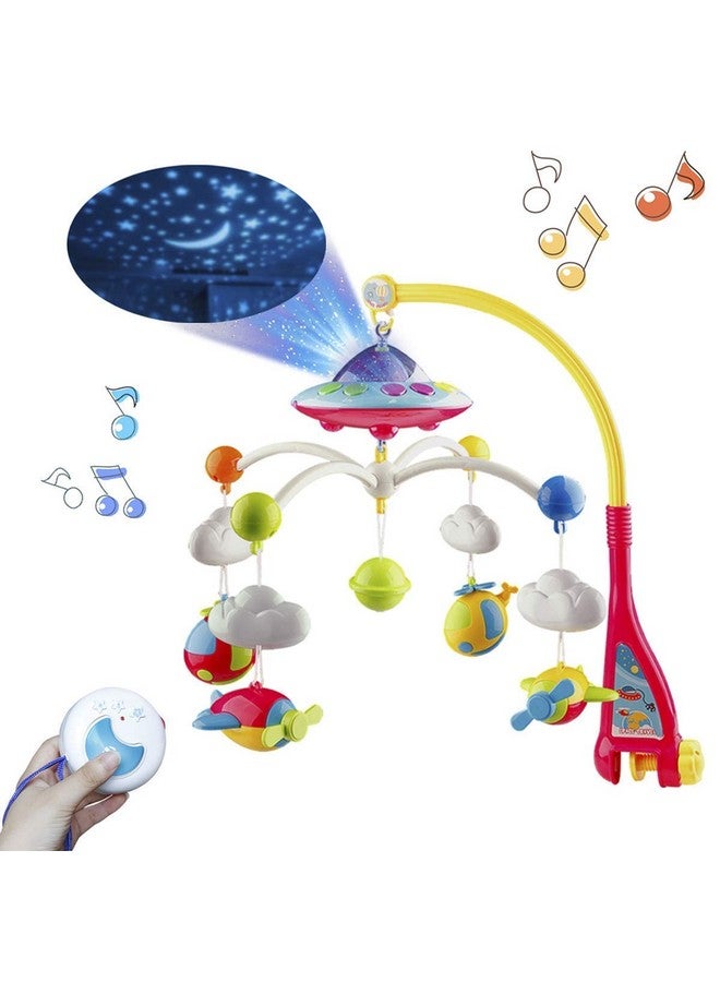 Magicwand Remote Controlled Baby Bed Musical Cot Rotating Projection Toy, 100% Safe & Non-Toxic - Image 1