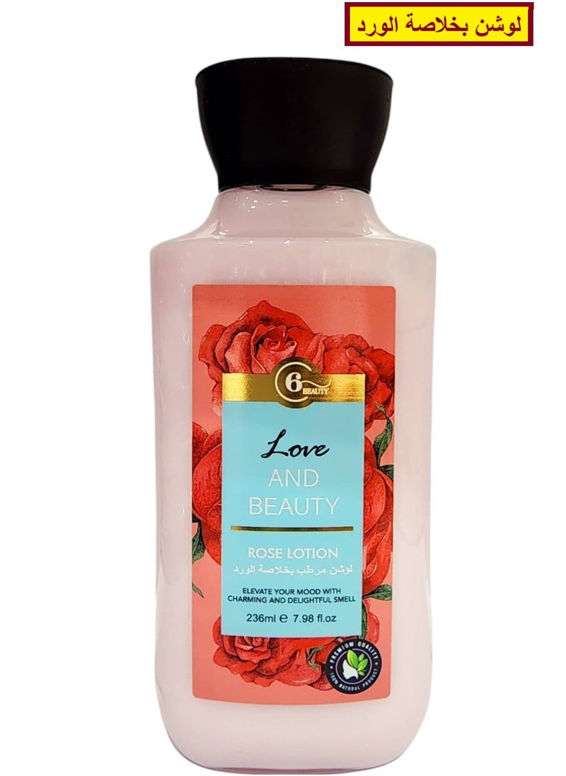 6 BEAUTY Lov And Beauty Rose Lotion 236 ml 