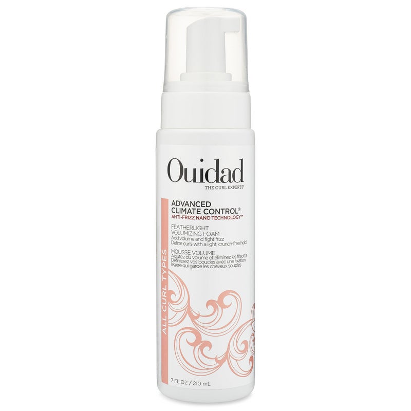 Ouidad Advanced Climate Control Volumizing Foam - 7 fl oz, Lightweight Hair Styling Foam, Anti-Frizz Nano Technology, Adds Volume, Fights Frizz & Defines Curls, Crunch-free Hold, For All Curl Types - Image 1
