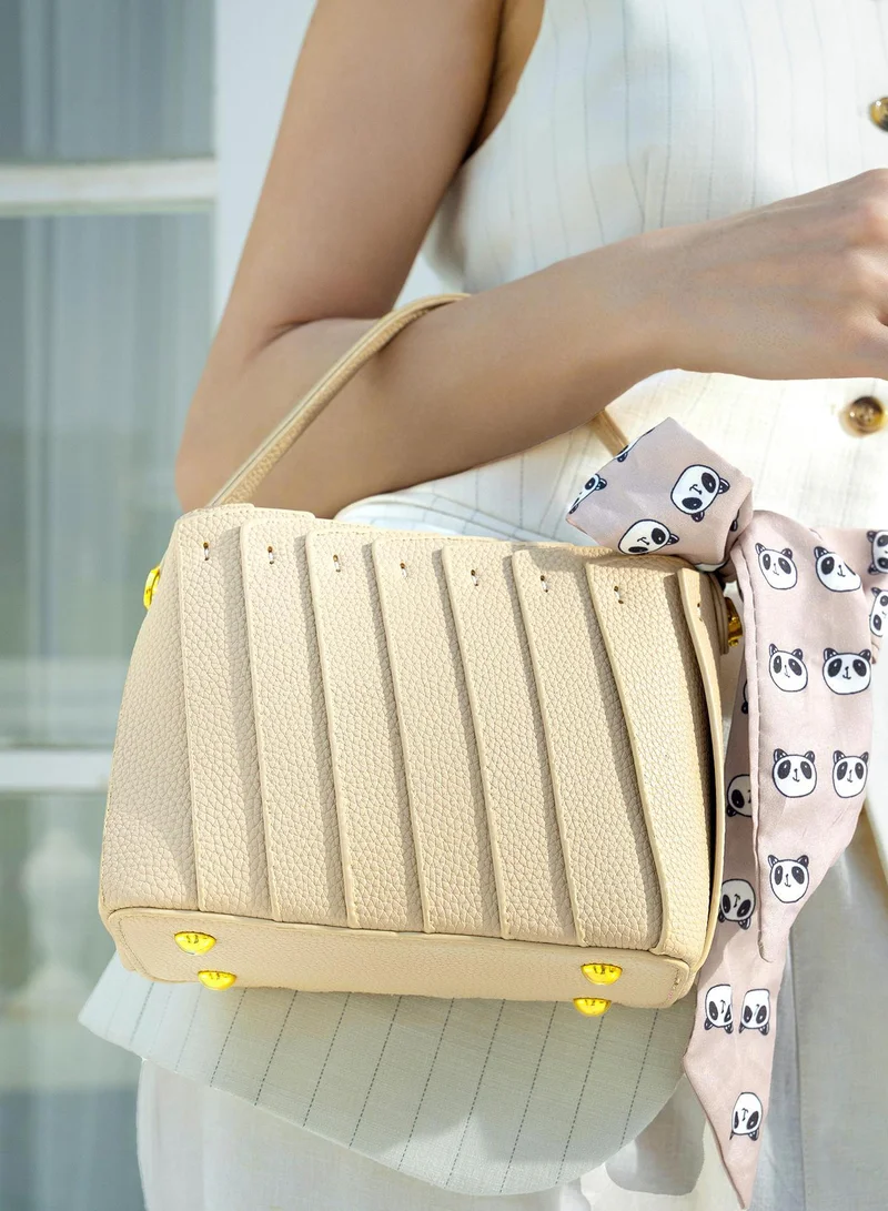 صوص هاوت شنطة بحمالة عادي انيقة من جلد نباتي بإغلاق سحاب للنساء