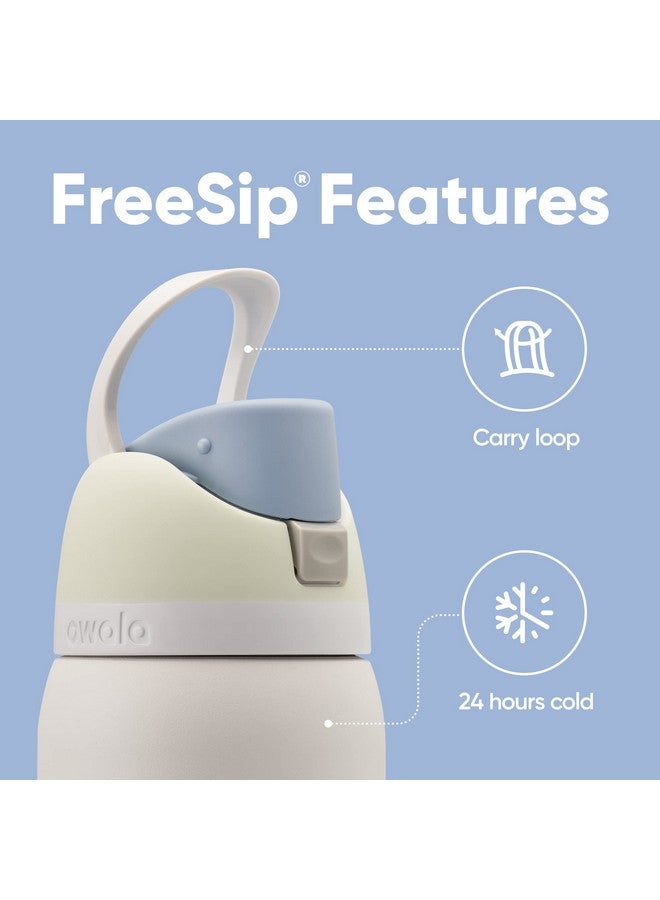 Owala Owala FreeSip Insulated Stainless Steel Water Bottle with Straw for Sports, Travel, and School BPA-Free Sports Water Bottle, 40 oz, Iced Breeze  - Image 2