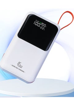 xinzhen Power Bank 20000mAh, PD45W Dual-Direction Charging, Laptop Charging Support Purple White  - Image 1