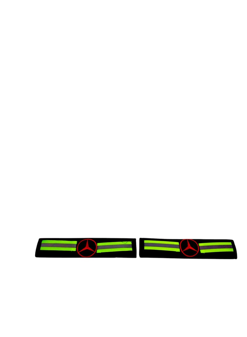 Phosphorescent seat belt decoration car logo on belt decoration - Image 2