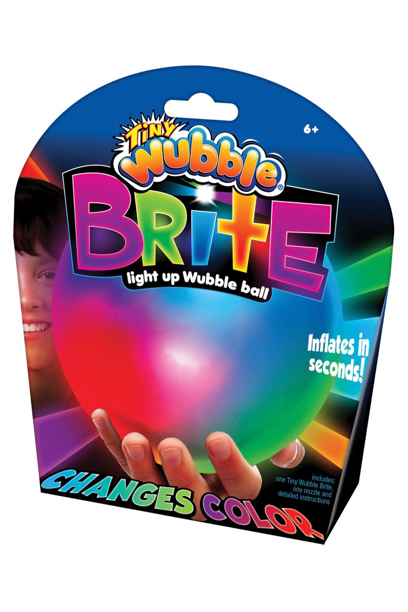 Wubble Bubble Tiny Wubble Bubble Ball Brite - Light Up Bubble that Changes Color | No Pump Needed! | Looks Like a Bubble, Plays Like a Ball! | Squishy Ball | Indoor & Outdoor Play for Kids