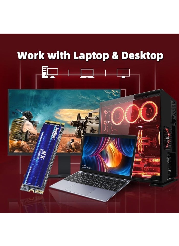 كينجس بيك - NX Series 512GB محرك الحالة الصلبة الداخلي Gen3x4 NVMe M.2 SSD 3D NAND Flash M2 2280 لسطح المكتب والكمبيوتر المحمول PS5 XBOX - Image 1