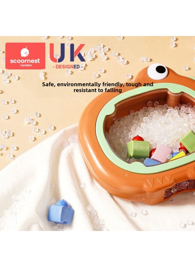 Generic Baby Tooth Storage Box Tooth Commemorative Box Girl Children Collection Box Storage Collection Storage Bottle Male Storage Tooth Change-Color:Neil Blue Teeth Hut 20 Tweezers Lanugo Wishing Bottle  - Image 4