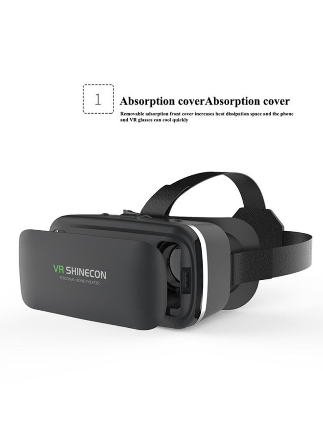 Cross-mirror VR SHINECON VR Glasses Thousand Magic 6 Generation G04 3D Mobile Phone Virtual Reality Helmet Panoramic Spot-Color:G04 Regular Model + Y1 Handle Black  - Image 5