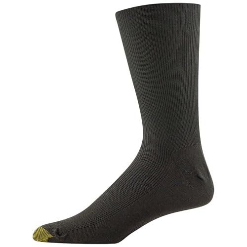 GOLDTOE Men's Metropolitan Crew Dress Socks, 3-Pairs, Khaki/Brown/Black, Shoe Size: 6-12.5 - Image 3