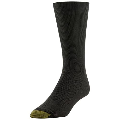 GOLDTOE Men's Metropolitan Crew Dress Socks, 3-Pairs, Khaki/Brown/Black, Shoe Size: 6-12.5 - Image 2