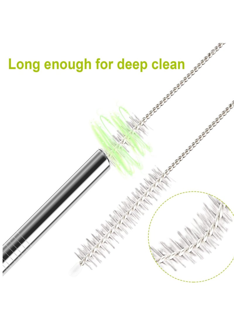2 Pack Stainless Steel Straw Replacement 40 oz for Stanley Adventure Travel Tumbler, Reusable Straws with Cleaning Brush Compatible with Stanley 40oz Stanley Cup Tumbler  - Image 5