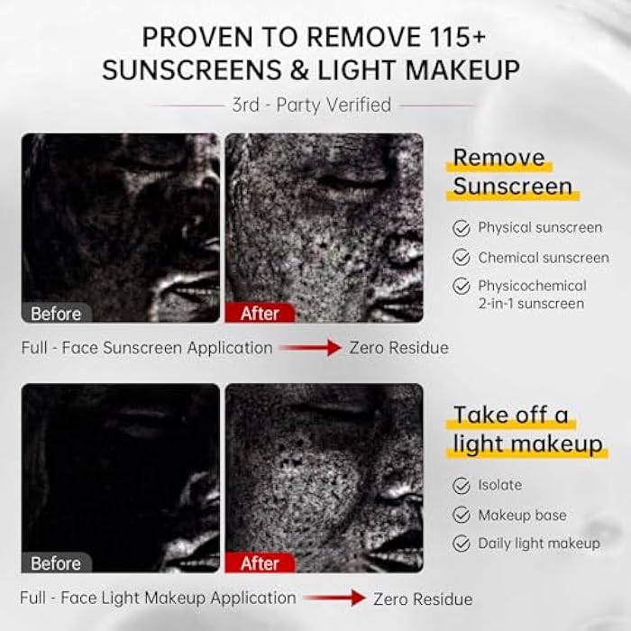 VGO Facial Cleanser, Daily Face Wash for Deep Pore Cleanser and Makeup Remover for Sensitive Oily Skin, Double Tube Design with Hyaluronic Acid, 3.52 Oz - Image 5