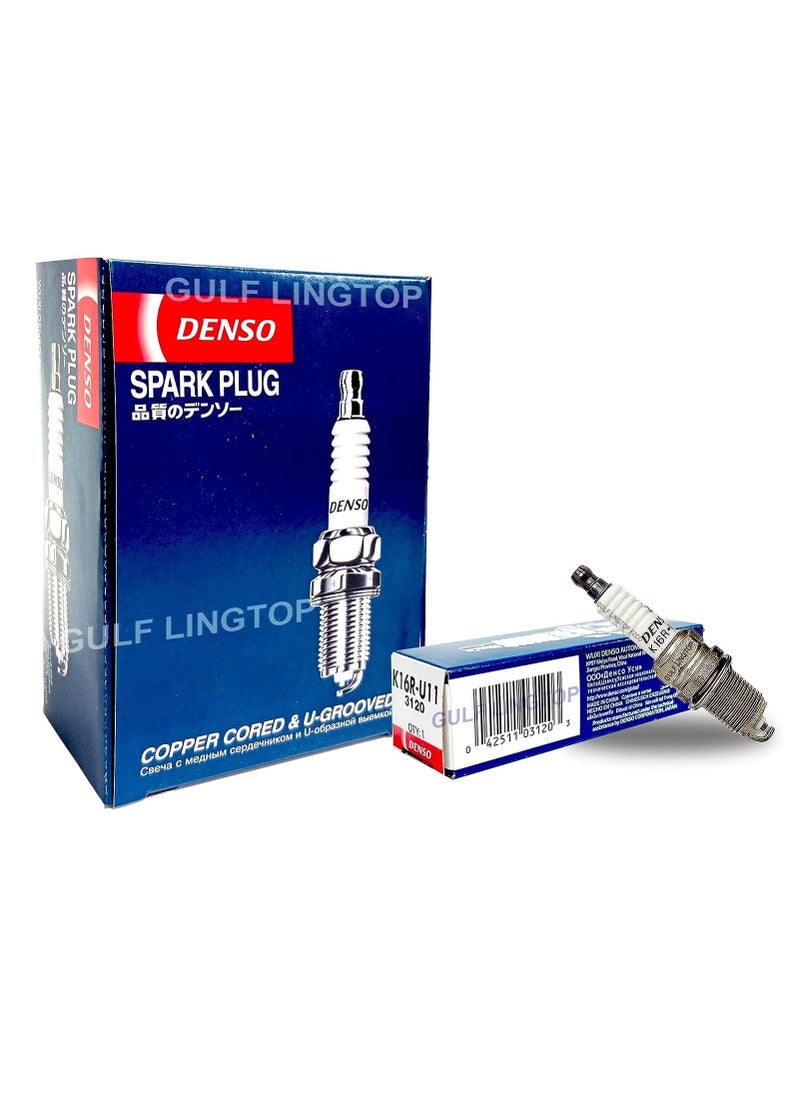 Denso - شمعات إشعال دينسو K16r U11 نحاسية وبنمط U - Image 1