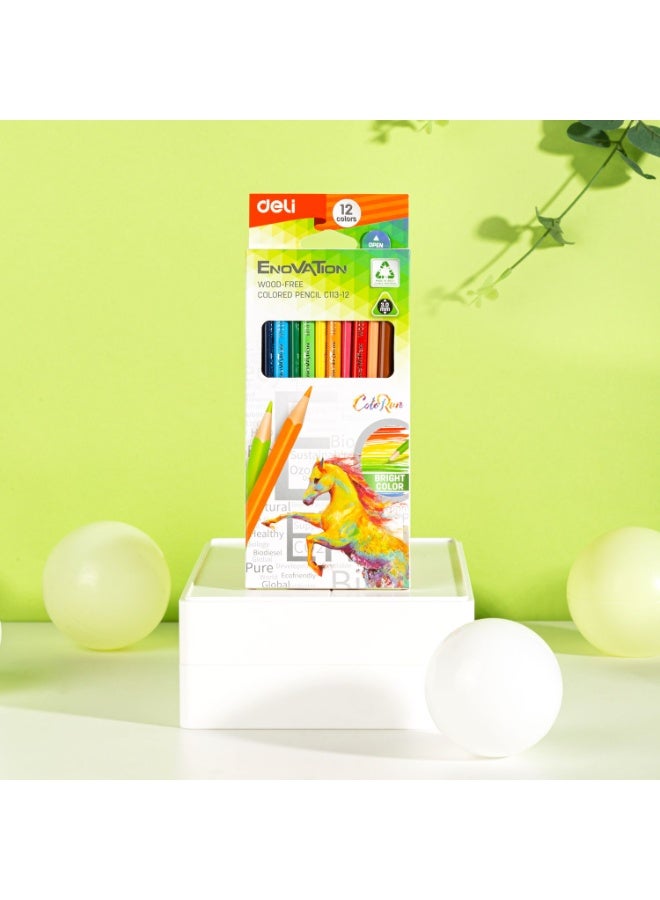 ديلي أقلام رصاص ملونة من إينوڤيشن، ١٢ لونًا، طول كامل