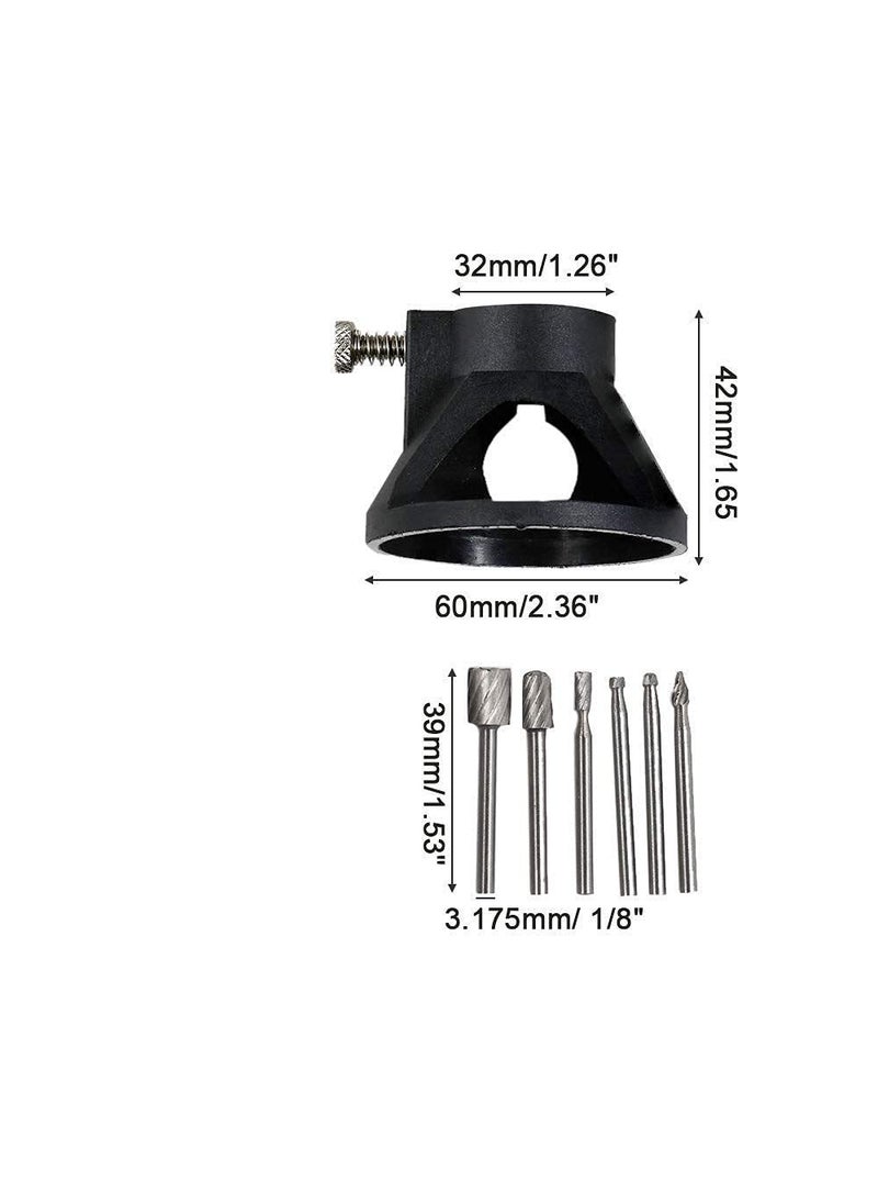 DIY Crafts Diy Crafts 11226 India 999 Hss Routing Router Bits Burr With Drill Carving Rotary Locator Set for Dremel Rotary Tool Multicolor 6 Piece  - Image 3