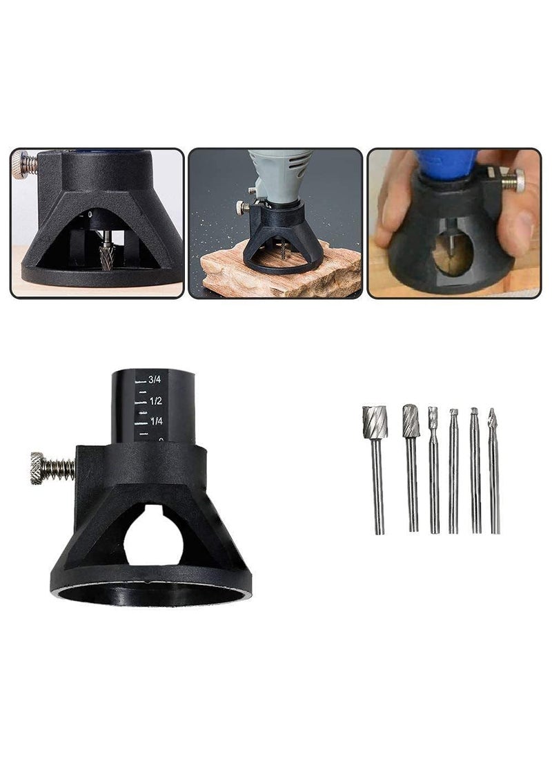 DIY Crafts Diy Crafts 11226 India 999 Hss Routing Router Bits Burr With Drill Carving Rotary Locator Set for Dremel Rotary Tool Multicolor 6 Piece  - Image 4