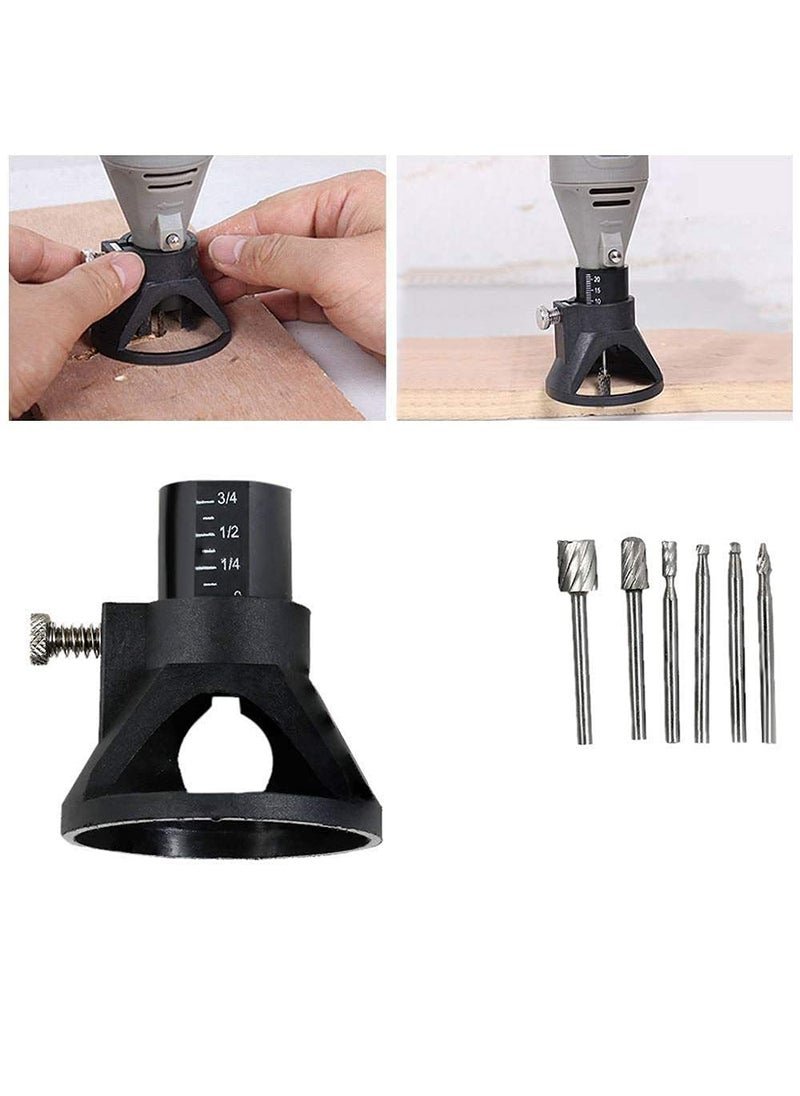 DIY Crafts Diy Crafts 11226 India 999 Hss Routing Router Bits Burr With Drill Carving Rotary Locator Set for Dremel Rotary Tool Multicolor 6 Piece  - Image 5