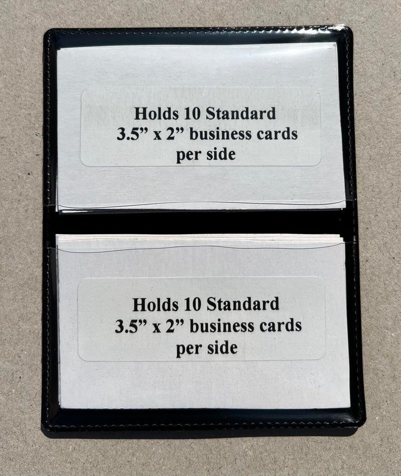 STORE SMART - Folding Business Card Holders - SINGLE Pack - Polypropylene Plastic (RPP2915-BK-1) BLACK - (PACK of 1) - Image 2