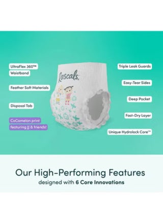 Premium Cocomelon Themed Baby Diapers Pant - Ultra Absorbent & Leak Protection Diapers Pant Size 6-360 Flex Waistband Diaper Pant 15-20 kg - Pack of 26 Count - view 3