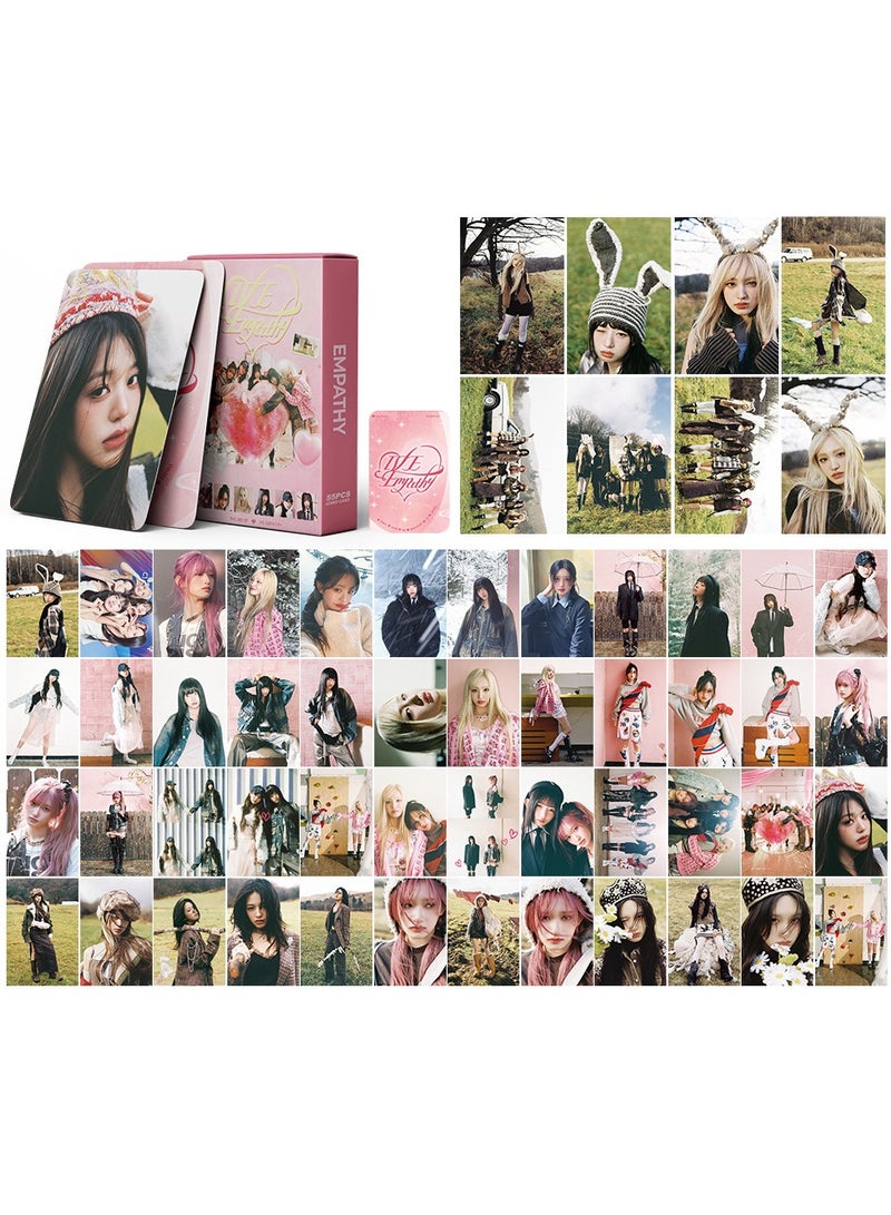 NIBEMINENT 55 Pcs Kpop IVE IVE EMPATHY Lomo Cards Card For Fans Collection Gifts - Image 1