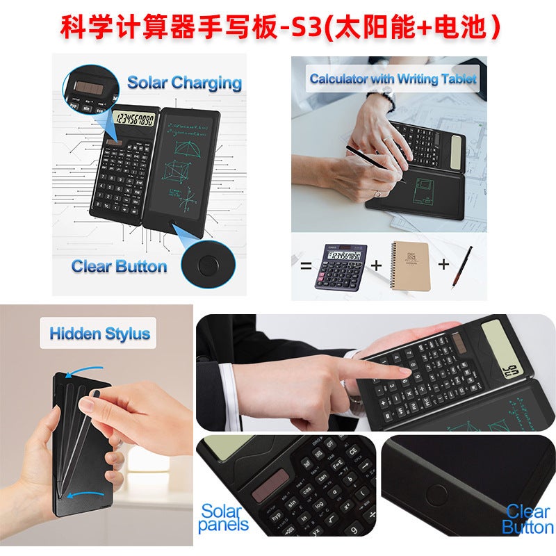 Cross-border mini calculator handwriting board students portable learning business office science function computer electronic board - Image 3