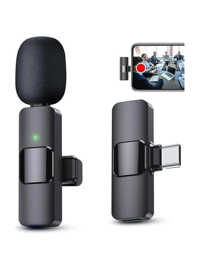 بي دبليو إس جي BWSJ Wireless Lavalier Lapel Microph For Professional Plugplay Lapel Microph Wireless For Video Recording Interview Vlogging Youtube Tiktok