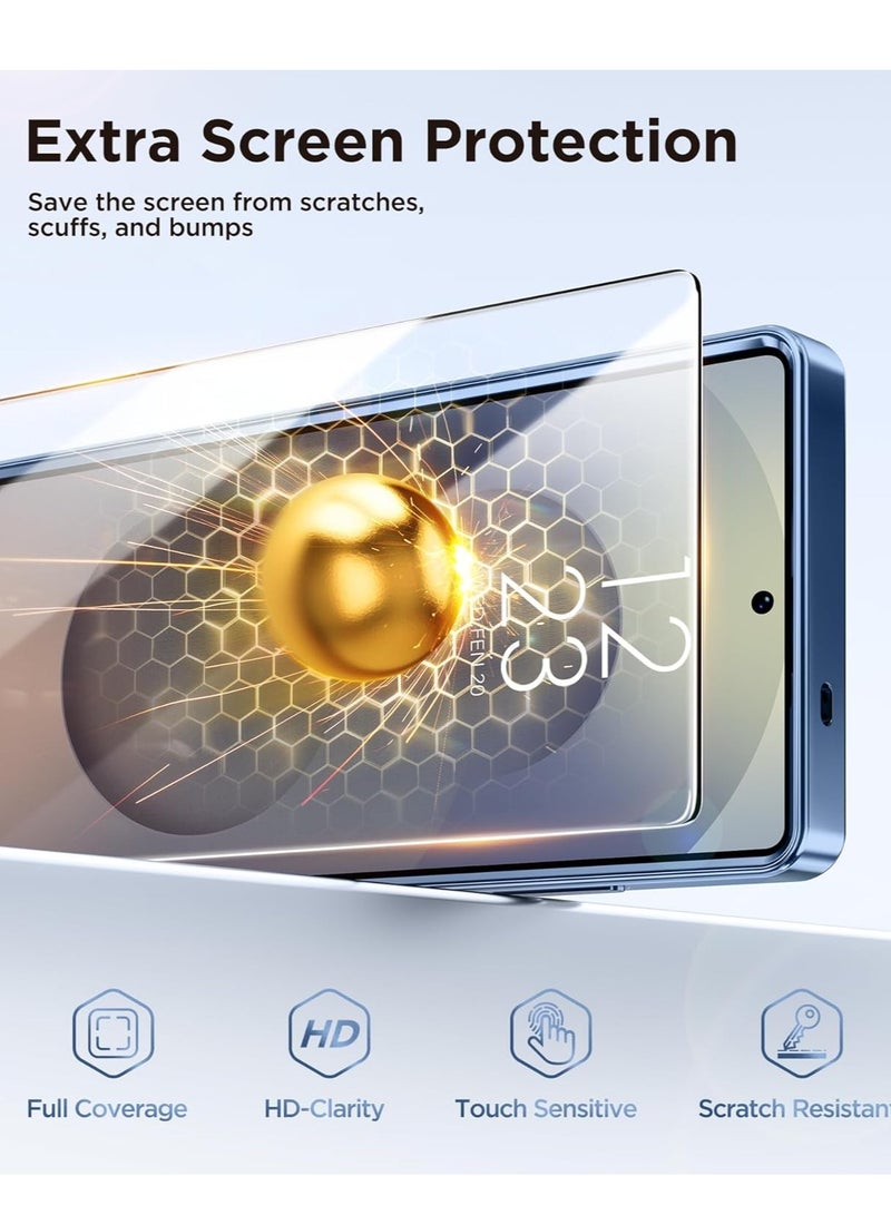 BORTONY Samsung Galaxy S25 Ultra Case Cover Magnetic with Magsafe Support Wireless Charging Cover with Screen Protector Full HD Clear Glass for Galaxy S25 Ultra 6.9 Inch - Image 5