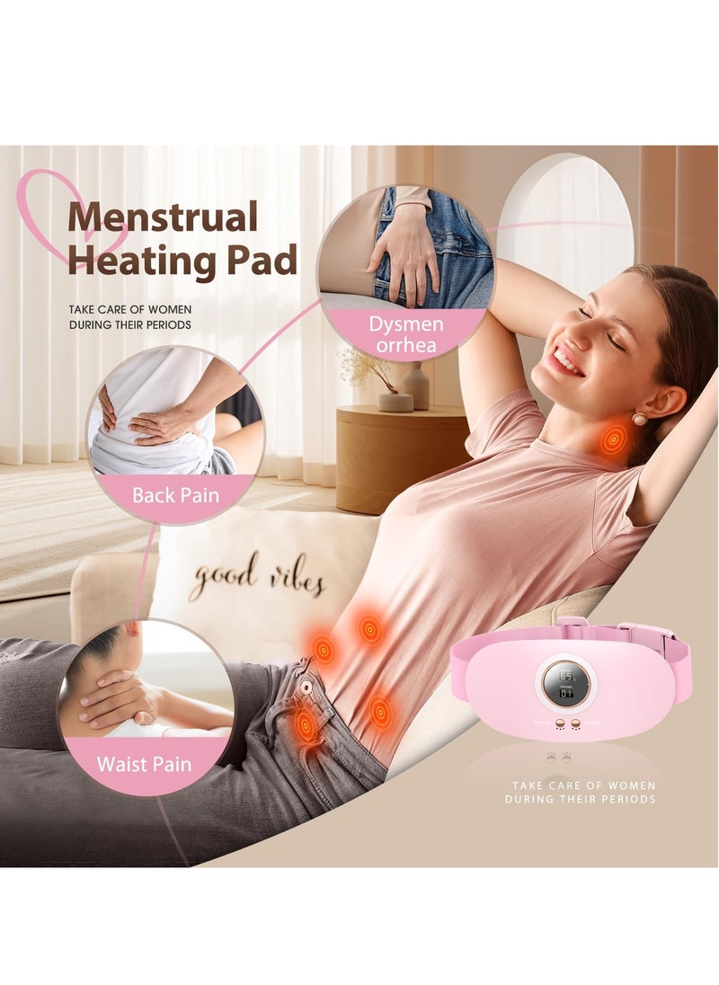 KASTWAVE Portable Cordless Heating Pad, Heating Pad for Cramps Pain Relief with 5 Heat Levels and 7 Massage Modes, Menstrual Heating Back or Belly Heating Pad, Ideal Gifts for Women, Girls  - Image 4