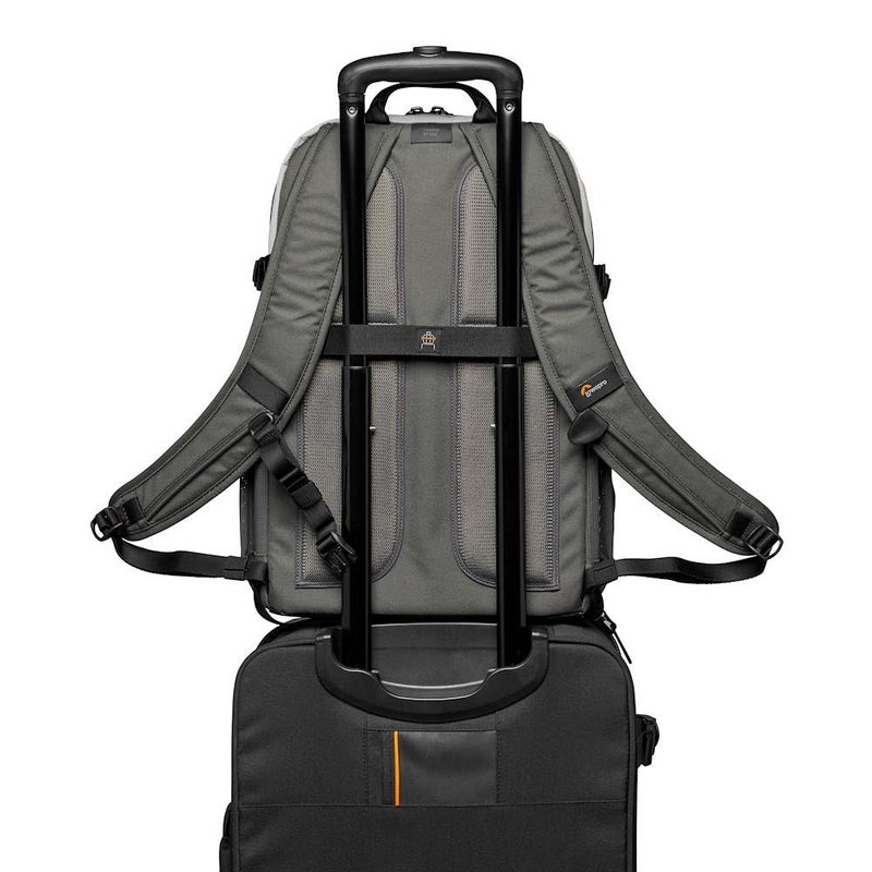 Lowepro حقيبة ظهر كاميرا خارجية Lowepro LP37238-PWW Truckee BP 250 LX، تناسب جهاز لوحي بحجم 15 بوصة، لكاميرات DSLR/مرآة مدمجة، لعلامات Sony وCanon وNikon، 1-2 عدسات، جيمبال، طائرة فيديو، DJI، Osmo، Mavic، رمادي فاتح - Image 5