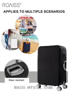 roaiss 8 Piece Travel Accessories Set Includes Luggage Cover, Luggage Tag, 2 Straps, 1 Buckle, 1 Card Holder, Stickers, and 1 Scale, Perfect for Travel and Going out Unisex  - Image 5