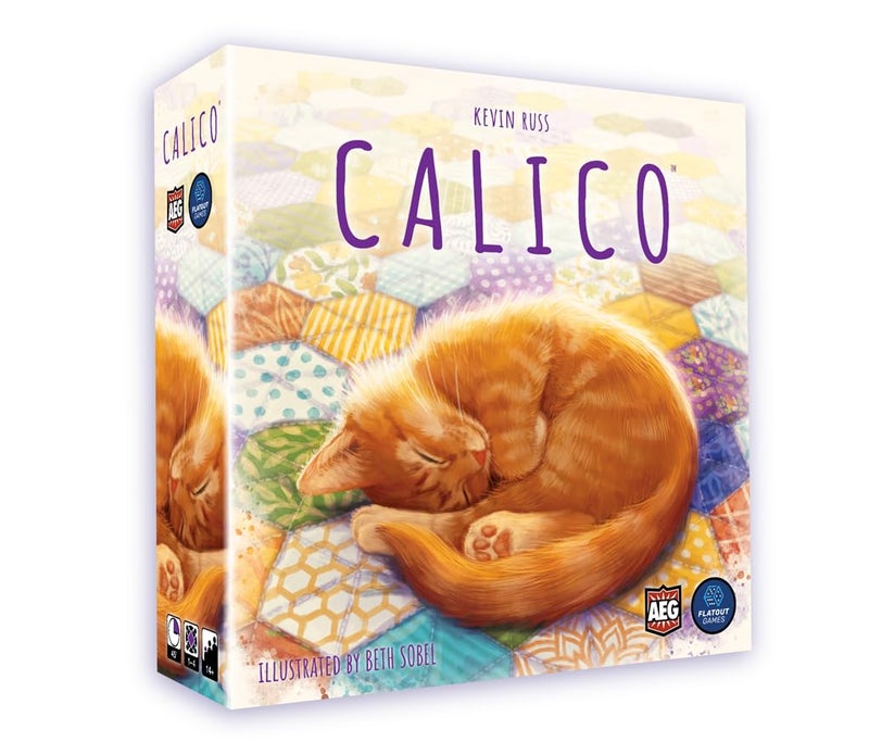 AEG & Flatout Games | Calico - Award Winning Board Game for the Whole Family | From the Creators of Cascadia | Easy to Learn | Quick to Play | Make Quilts and Attract Cats! | Ages 10 and up - Image 1