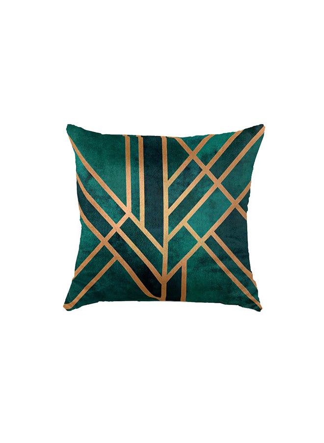 RIZARIES SuperSoft Emerald Art Deco Throw Pillow  - Image 2