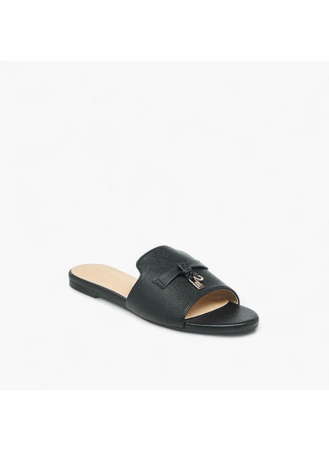 فلورا بيلا من شو إكسبرس Women Lock Accent Slip-On Sandals