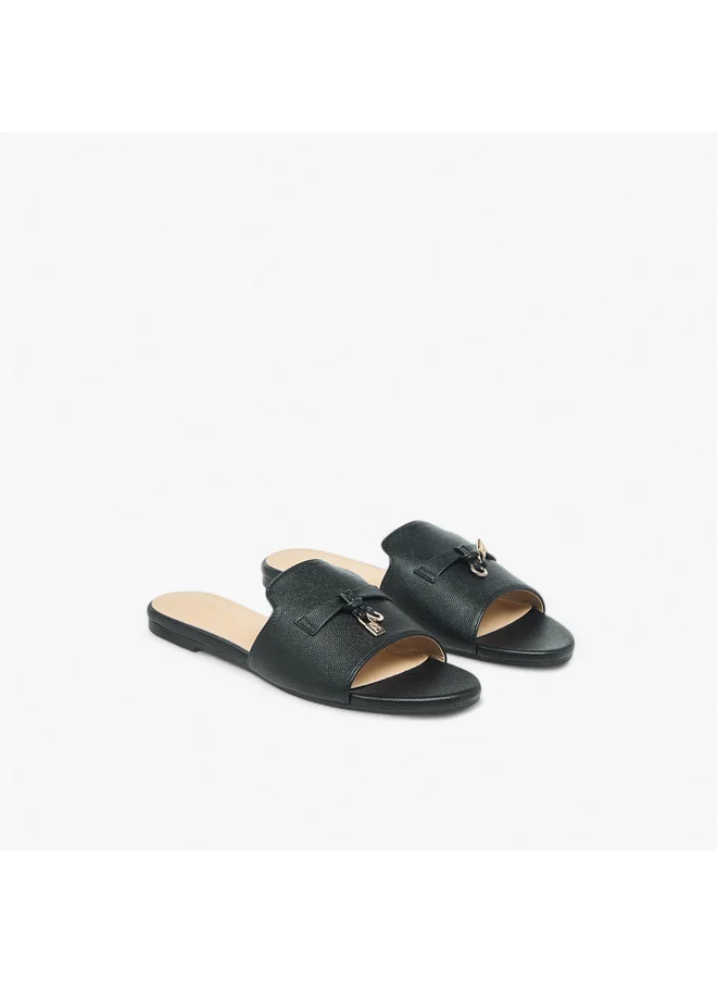 فلورا بيلا من شو إكسبرس Women Lock Accent Slip-On Sandals