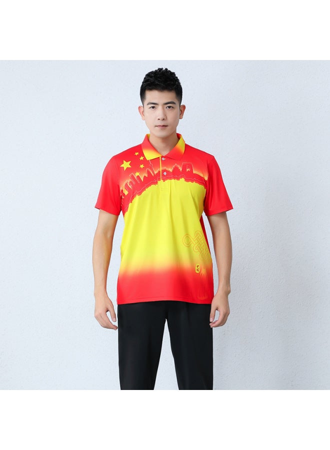 Tianyu Jianlong 3020 3023 3025 622a 21 622a22 Tennis Suit Badminton Suit Men's And Women's Jacket Short Sleeve