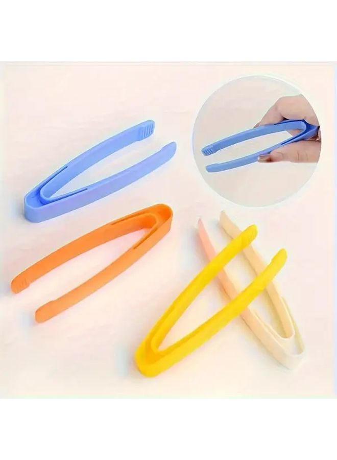 3 Pcs Random Color Durable Plastic Clips Bird Beak Tweezers Grip Learning Aids Plant Insect Research Tool First Aid Kit Tweezers - Image 1