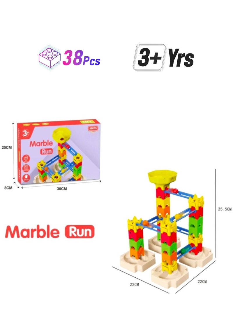 MARBLE Space Towers and Fantasy Tracks Building Set Game  - Image 1
