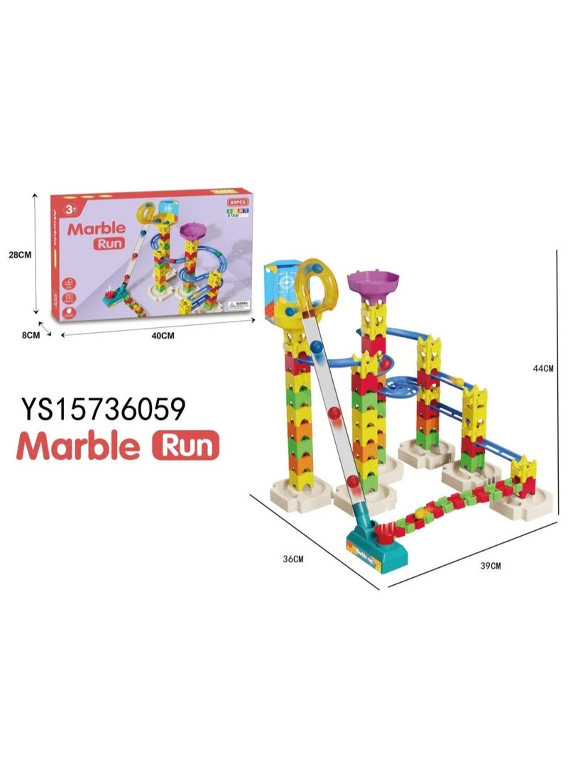 MARBLE Space Towers and Fantasy Tracks Building Set Game  - Image 2