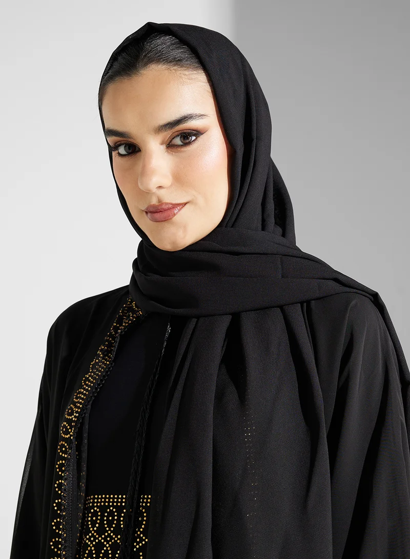 ارابيان كلوزيت عباية بياقة عالية وطبقتين