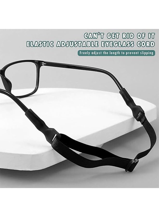 Generic 5 Pcs Adjustable Elastic Glasses Strap, No Tail Sunglasses Strap, Fit Anti-Slip Eyeglass Strap String, Universal Fit Rope Eyewear Retainer, Men, Women, and Children Universal Eyeglass Straps  - Image 5